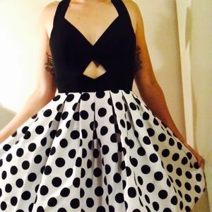 Polka dotted dress