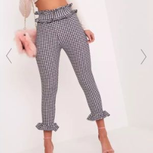 XMAS SPECIAL GINGHAM FRILL TROUSERS