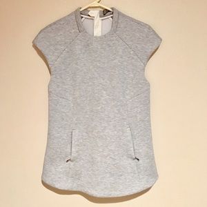 ZARA Heather Grey Cut & Sew Sleeveless Top ZARA Heather Grey Cut & Sew Sleeveless Top