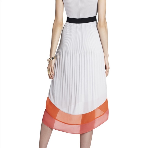 BCBGMaxAzria / Alicia Pleated high low dress - Picture 3 of 4