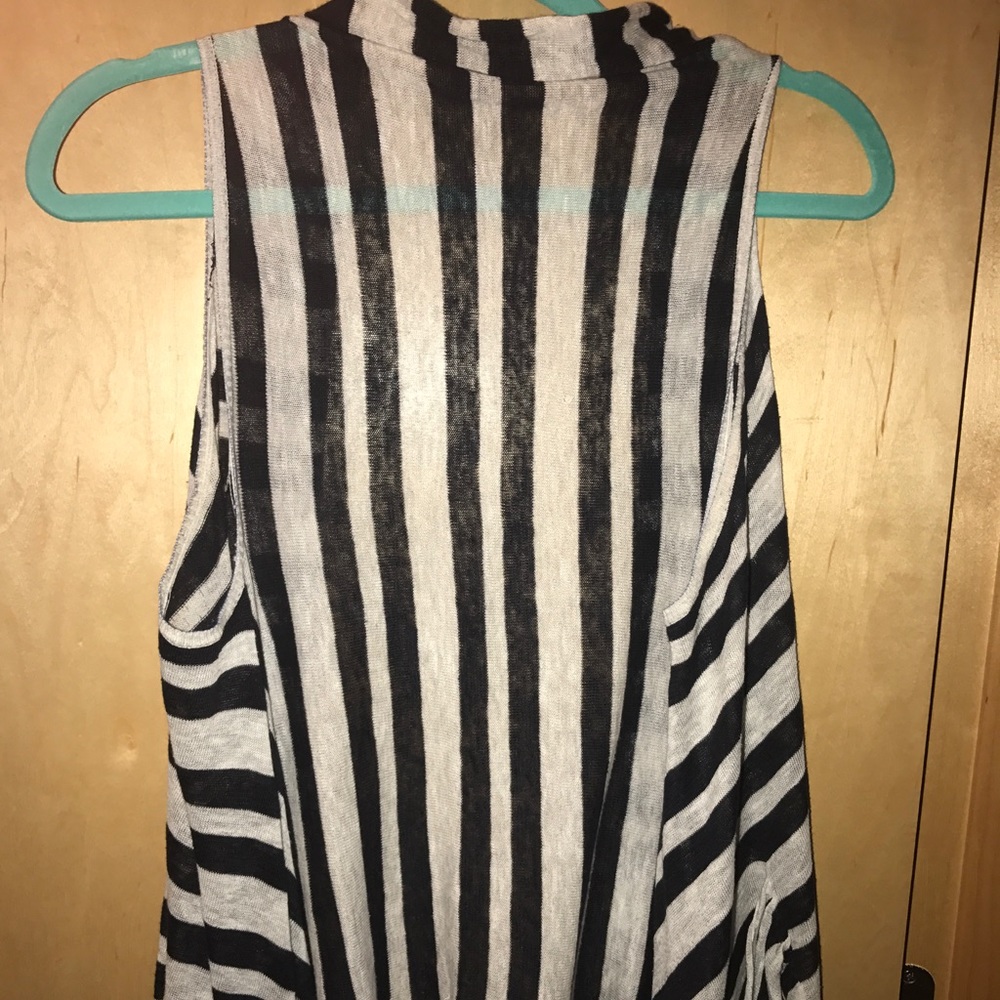 Shear sweater sleeve coverup/poncho from BR