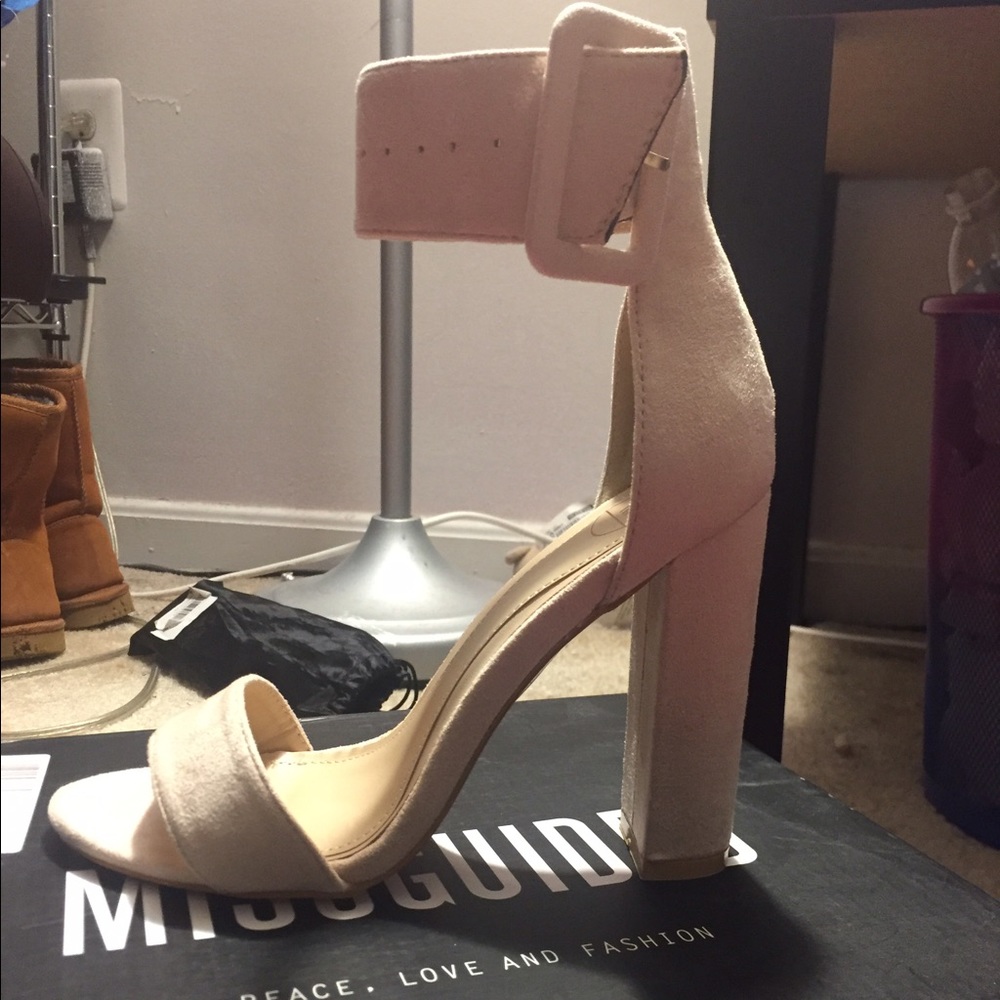 Nude Block Heel