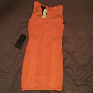 NEW BEBE Mesh Panel Bandage Dress S/P