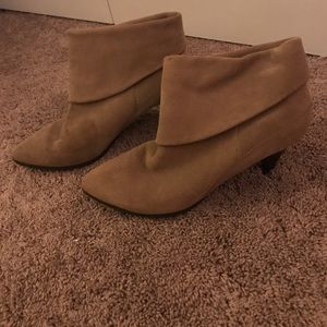 Tan booties