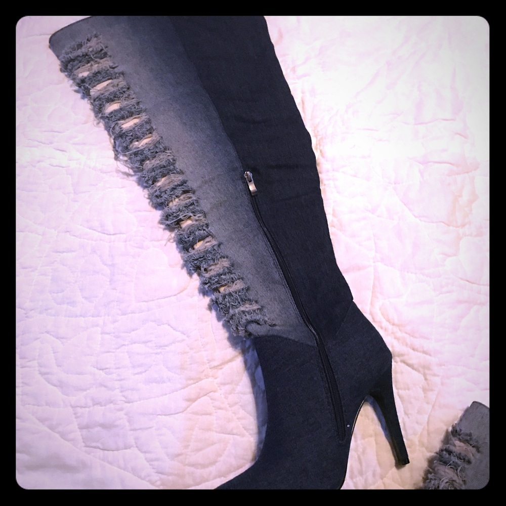 Ashley Stewart over the knee boots