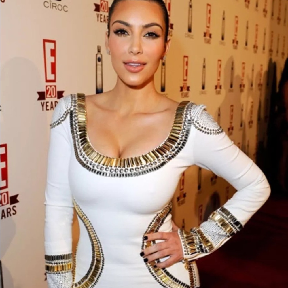Kim Kardashian's Sass & Bide Embroidery Dress Sz 2 - Picture 6 of 7