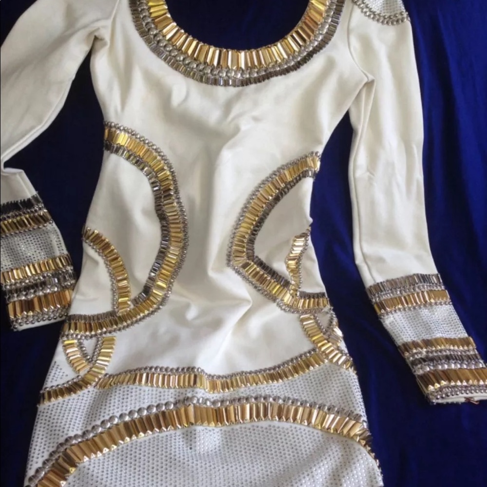 Kim Kardashian's Sass & Bide Embroidery Dress Sz 2 - Picture 2 of 7