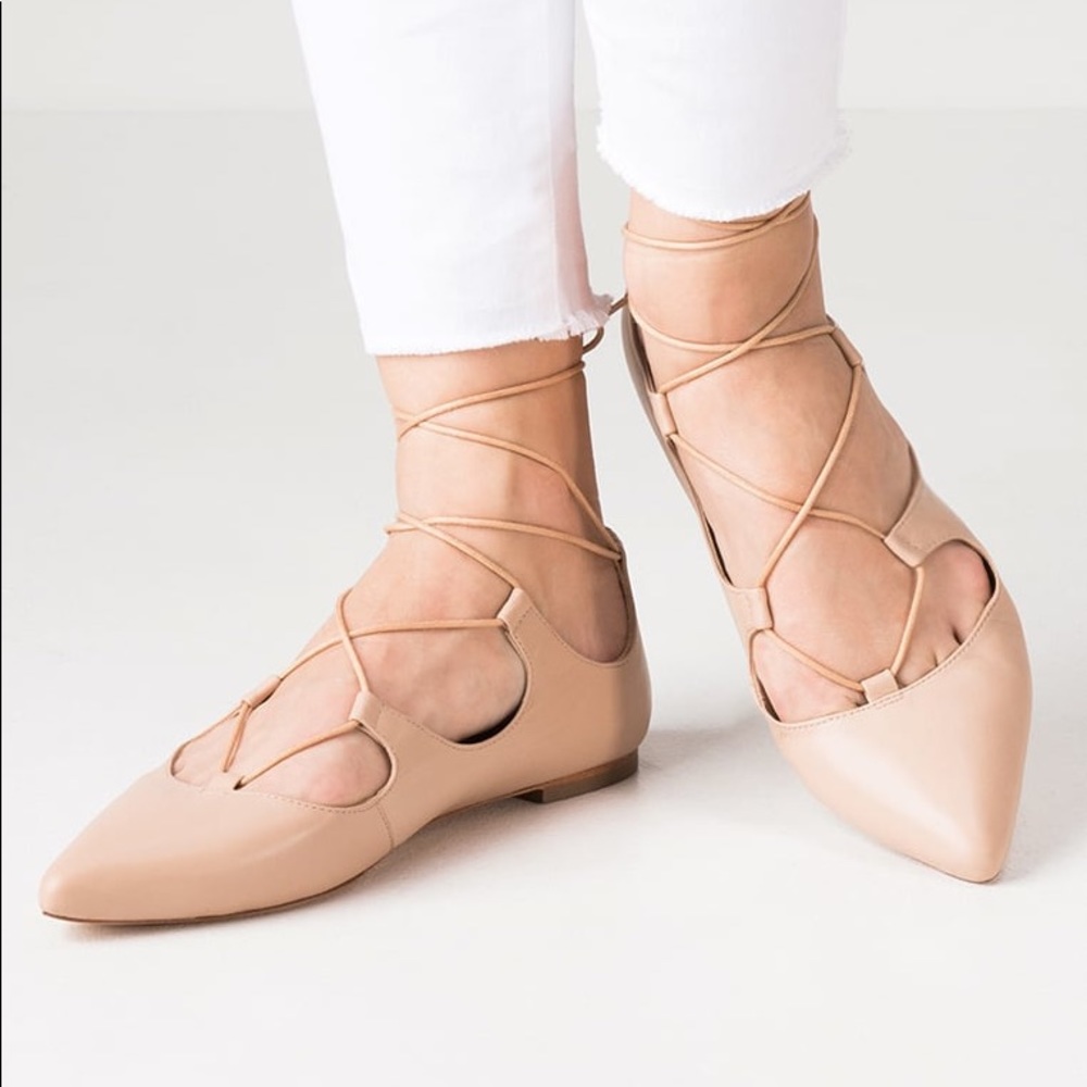 Loeffler Randall ambra flat (Nude color)