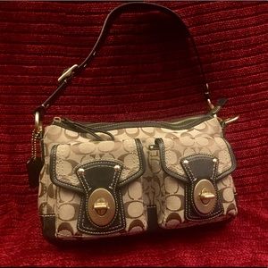 Like New Tan and Brown Coach Bag
