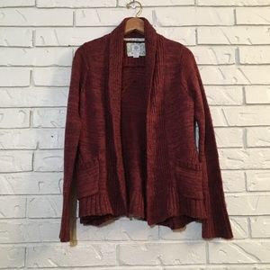 Soft Red Marled Cardigan Soft Red Marled Cardigan