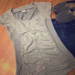 Anthropologie Patterned Ruched Top Anthropologie Patterned Ruched Top