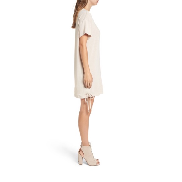 Lace-Up Side T-Shirt Dress - Picture 4 of 6