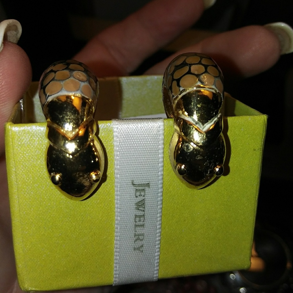 Vintage snake earrings