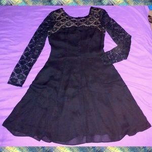 Vintage 90s Lace & Chiffon Cocktail Dress Vintage 90s Lace & Chiffon Cocktail Dress