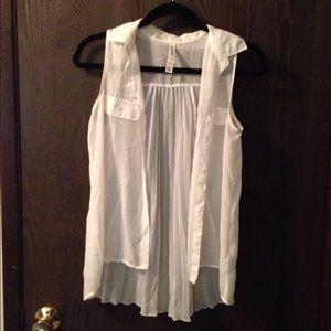 White chiffon top White chiffon top