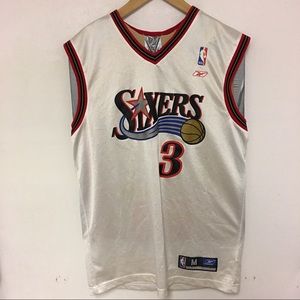 Vtg Sixers Allen Iverson #3 Basketball Jersey M