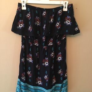 Forever 21 boho strapless dress Forever 21 boho strapless dress
