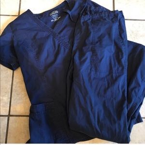 XSMALL NAVY BLUE SCRUB SET