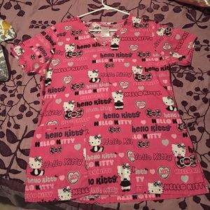 Hello kitty scrub top