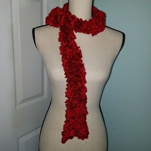 Nwt Red Knitted Scarf Nwt Red Knitted Scarf