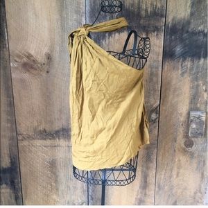 Zara Mustard Sleeveless Blouse Zara Mustard Sleeveless Blouse