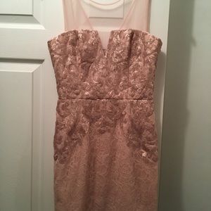 BCBG rose gold and pink dress BCBG rose gold and pink dress