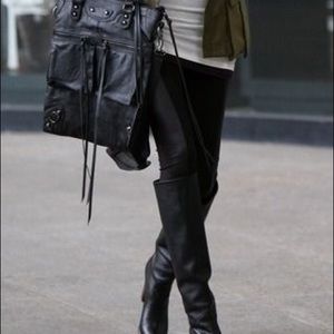 Black Over the Knee riding boots