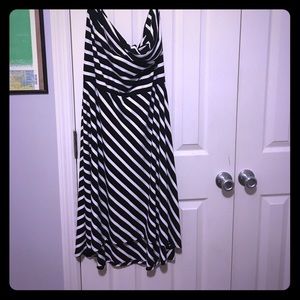 Ann Taylor Loft high low strapless dress size xl