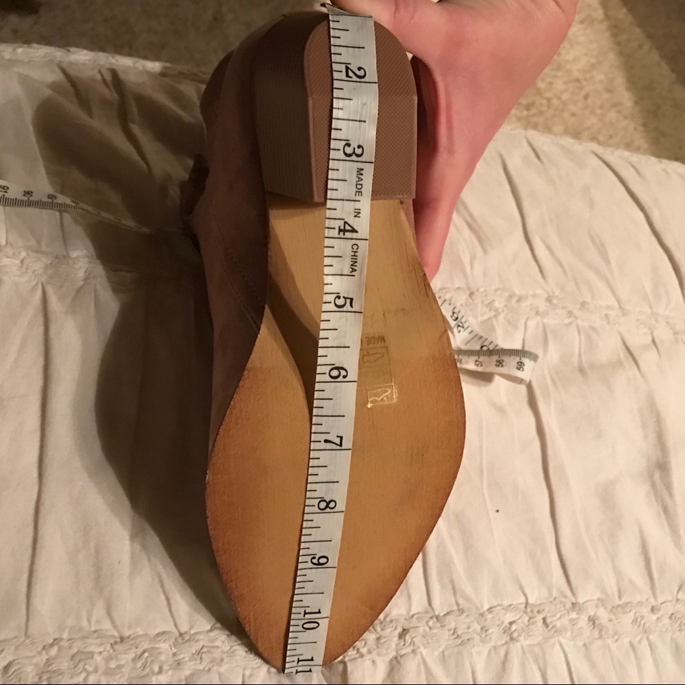 Measurements Rose blush Metal Toe booties - Picture 3 of 3