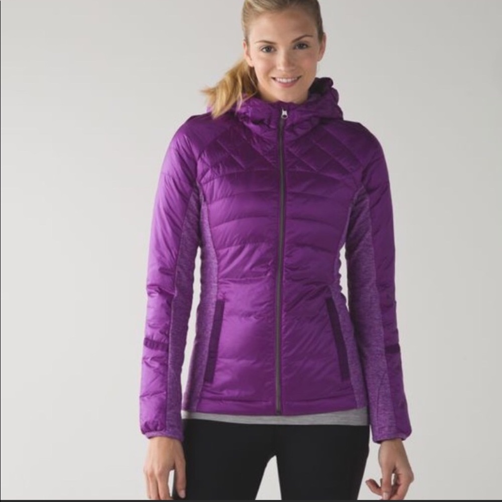 Lululemon Down for a Run jacket with hood