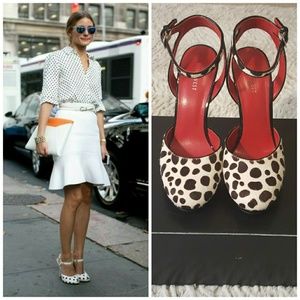 Snow Leopard Print Heels