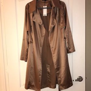 Taupe Silk Duster/ Jacket