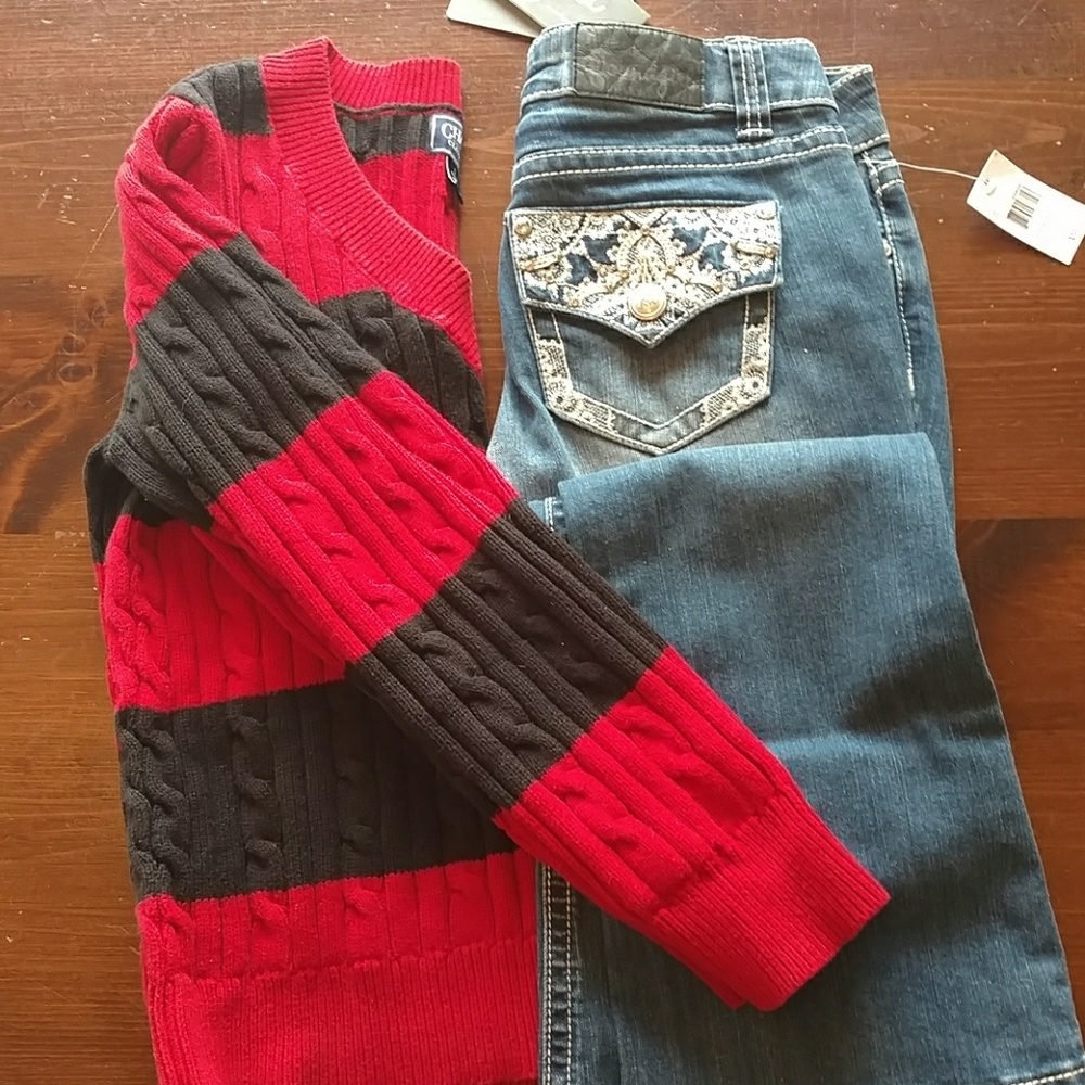 Sound girl blue jeans