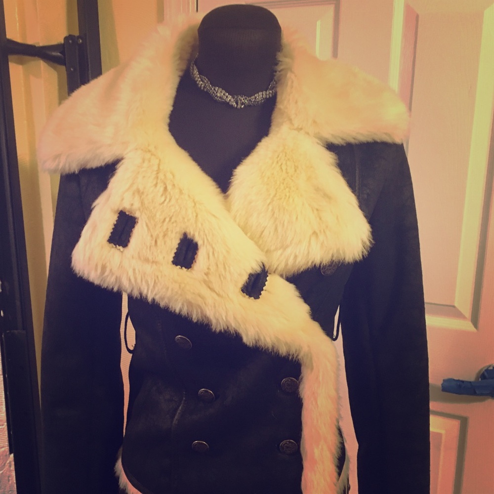 GUESS FUR LINED JACKET