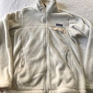 Small Ivory Patagonia Full Zip