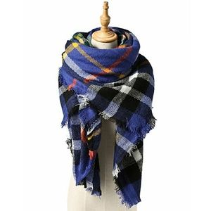 Blue Plaid Scarf Blue Plaid Scarf