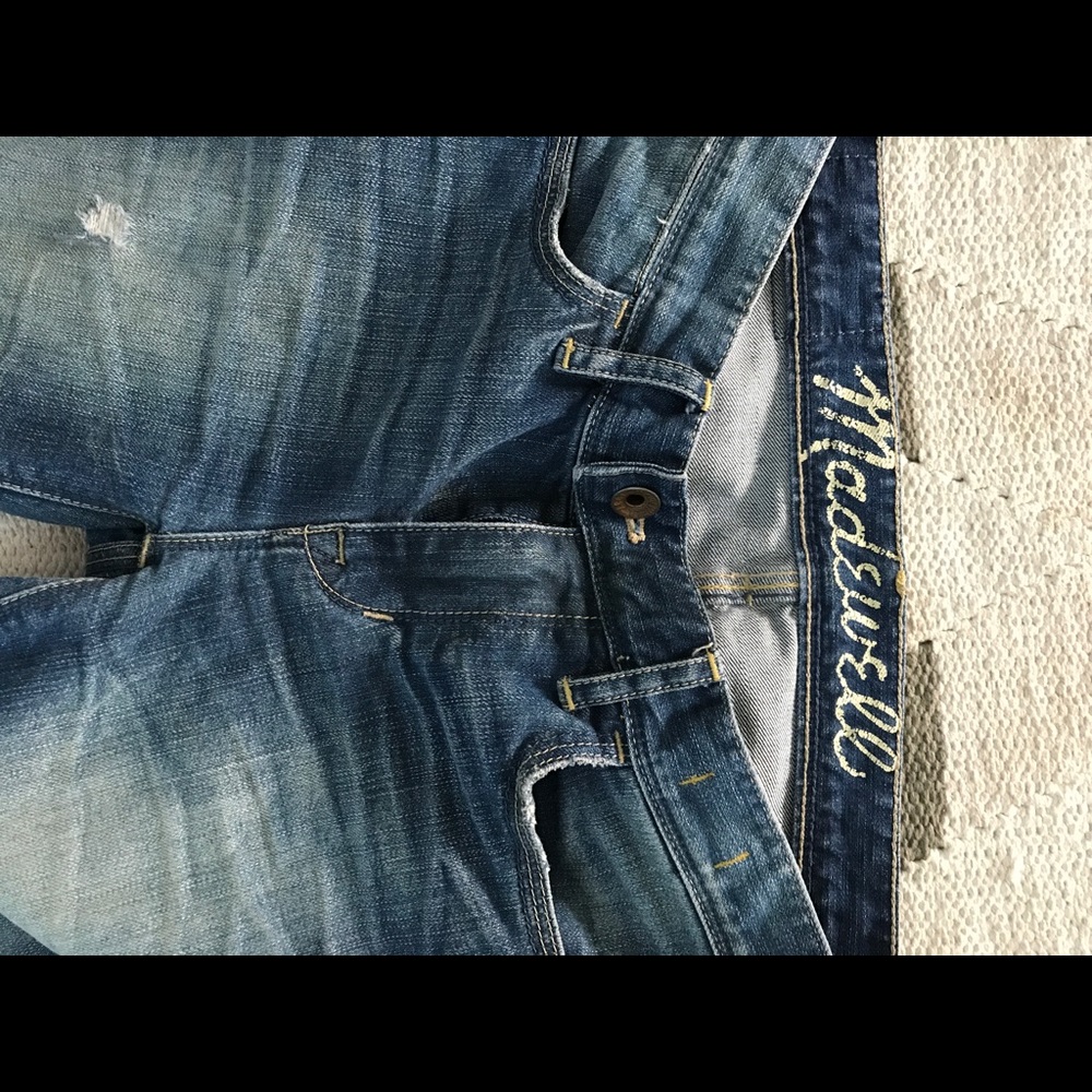 Madewell skinny distressed jeans