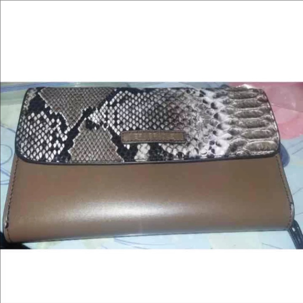 Vera Bradley Leather Ella Python  Wallet