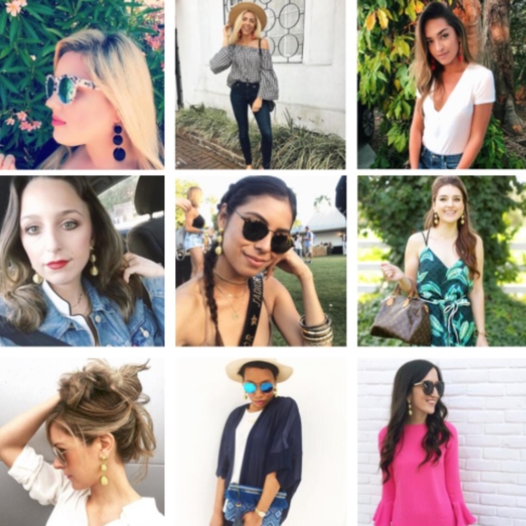 Gray & White Ombré Bon Bon Ball Crispin Earrings - Picture 3 of 4