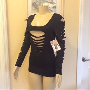 Long Sleeve U Shaped Dress