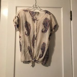 Lucky Brand Floral Paisley Top Lucky Brand Floral Paisley Top