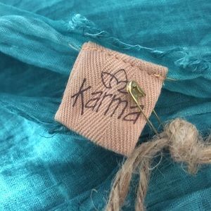 Karma layered frayed edge scarf Karma layered frayed edge scarf