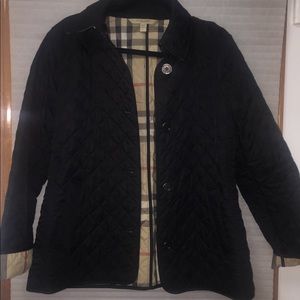 Burberry Quilted Jacket Womens size L Authentic