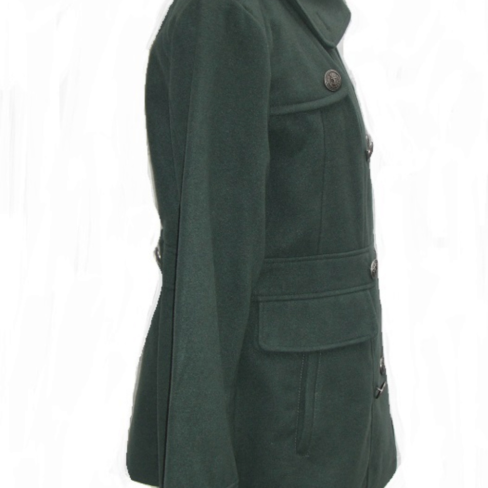 Apt. 9 Double Breasted Peacoat Olive Green NWT - Picture 5 of 6
