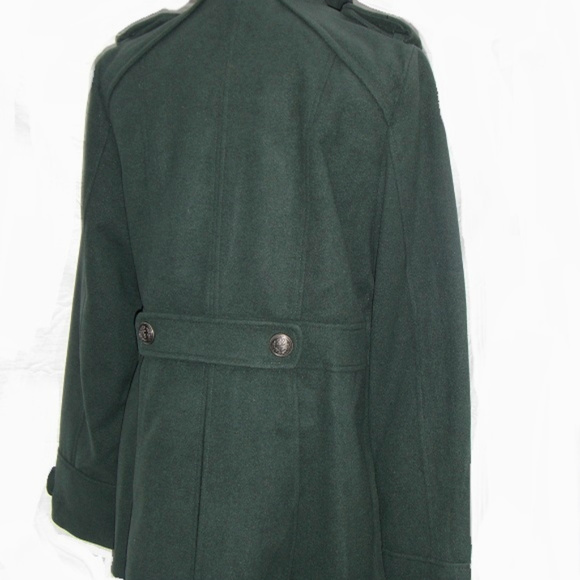 Apt. 9 Double Breasted Peacoat Olive Green NWT - Picture 6 of 6