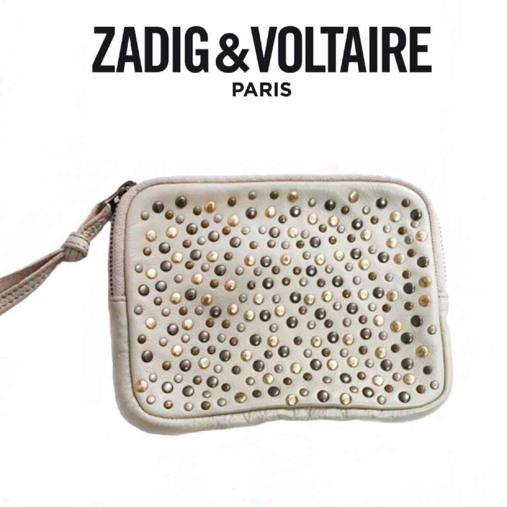 Zadig & Voltaire Grey Studded Bag