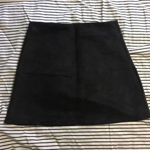 Boohoo suede mini skirt
