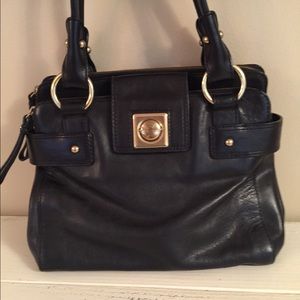 Banana Republic black leather satchel! EUC Banana Republic black leather satchel! EUC