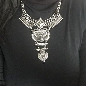 Antique Finished Statement Piece Necklace