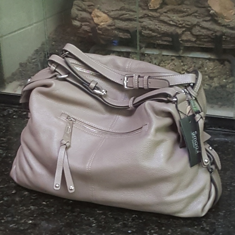 Smaak amsterdam coach leather shoulder bag